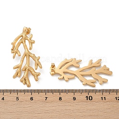 Pendientes de botón de acero inoxidable 304&nbsp;EJEW-U071-01A-G