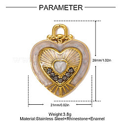 Strassanhänger aus Edelstahl 304&nbsp;STAS-OY009-50G