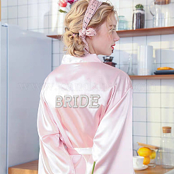 Applikationen zum Aufbügeln aus Kunstperlen aus Kunststoff für die Hochzeit&nbsp;PATC-FG0001-24