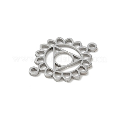 Ciondoli connettore chakra in acciaio inossidabile 304&nbsp;SA-CBA28C1-01A-P
