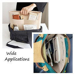 Pochettes cosmétiques zippées en feutre&nbsp;GN-TAC0001-05C