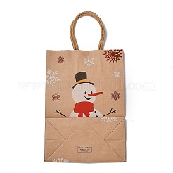 Sacchetti di carta rettangolari con stampa a caldo a tema natalizio&nbsp;CARB-F011-02E