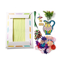 Kreative DIY-Knopfkunst-Sets mit Blumenmuster aus Kunstharz&nbsp;DIY-G087-03