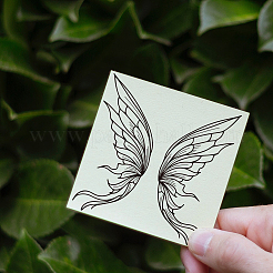 Individuelle Klarsichtstempel aus PVC-Kunststoff mit Sommermotiv&nbsp;DIY-WH0631-0240