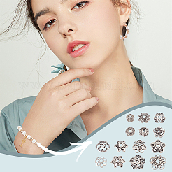 300 pièces 15 chapeaux de perles en alliage de style tibétain de style&nbsp;FIND-GO0002-02
