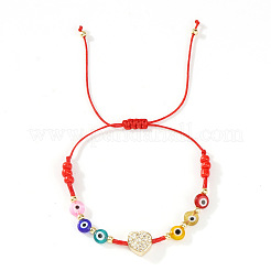 Bracelets tressés en perles de rocaille en laiton et en verre et perles de verre pour femmes&nbsp;SD3606-1