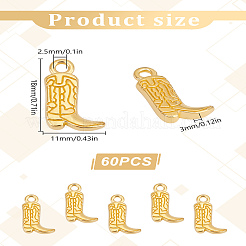 60 pièces pendentifs en alliage de style tibétain&nbsp;FIND-LP0001-76G