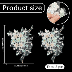Polyester Acryl Strass Applikation Stickerei ABS Pailletten&nbsp;FIND-WH20019-165B-06