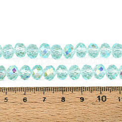 Chapelets de perles en verre transparente  &nbsp;EGLA-N016-8mm-08