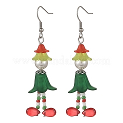 Boucles d'oreilles pendantes en acrylique&nbsp;EJEW-TA00827