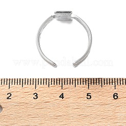 Anillos de puño abiertos de acero inoxidable 304&nbsp;RJEW-S623-01P