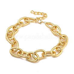 Collane con catene portacavi in alluminio grosso da donna&nbsp;NJEW-K261-01D-G