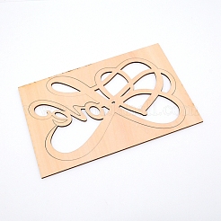 Ornements de découpes en bois&nbsp;WOOD-WH0107-18