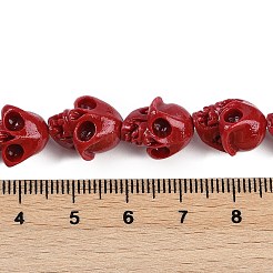 Fili di perline intagliate di corallo sintetico&nbsp;CORA-M001-10