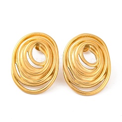 Boucles d'oreilles à tige en acier inoxydable 304 avec placage ionique (IP)&nbsp;EJEW-G395-07G
