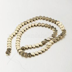 Electroplate non magnetici ematite sintetico fili di perline&nbsp;G-F300-23B-06