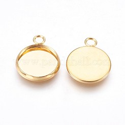 Cabochon pendenti in acciaio inossidabile 304&nbsp;X-STAS-P220-11G-01