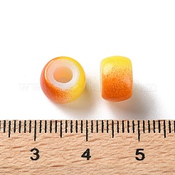 Sprühlackierte europäische Perlen aus ABS-Kunststoff&nbsp;KY-G033-02A-03