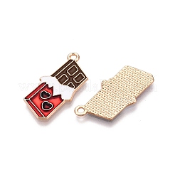 Pendentifs en alliage d'émail sur le thème de la saint-valentin&nbsp;ENAM-T020-50B-01