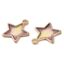 Pendentifs en résine époxy en alliage de placage de rack&nbsp;ENAM-K069-09G