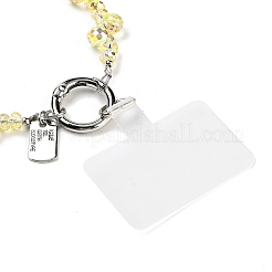 Cinghie mobili con perline di vetro e ferro&nbsp;AJEW-H153-03B-03