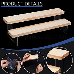 2-stufiger Acryl-Modellspielzeughalter zum Aufstellen als Display&nbsp;ODIS-WH0025-205A