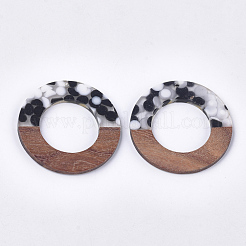 Pendentifs en bois de résine et de noyer&nbsp;X-RESI-S358-87