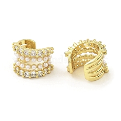 Boucle d'oreille en laiton plaqué en rack&nbsp;EJEW-H117-10G