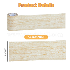 Nastro adesivo in pe con venature del legno imitazione&nbsp;AJEW-WH0270-222B