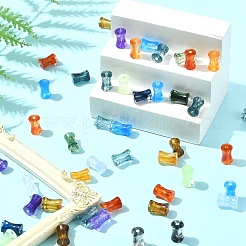 250 Stück transparente Acrylperlen in Farbverlaufsfarbe&nbsp;OACR-FS0001-93