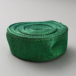 Einseitige Glitzerbänder aus Polyester&nbsp;SRIB-WH0011-300