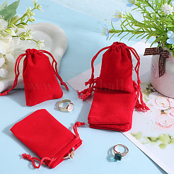 Rechteckige Samtbeutel mit Kordelzug&nbsp;TP-BBC0001-06A
