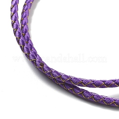 Fabrication de colliers tressés en cordon polyester&nbsp;MAK-L043-03G-04