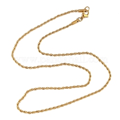 Trendige Herren-Seilketten aus 304 Edelstahl&nbsp;NJEW-M072-F-01