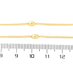 Collares de cadena de satélite de latón para mujer&nbsp;NJEW-D302-67G