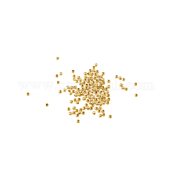 Brass Round Spacer Beads, Cadmium Free & Nickel Free & Lead Free, Real 18K Gold Plated, 2.5mm, Hole: 0.5mm, about 99pcs/3g, 3g/set