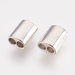 Сплав многожильных соединения, для кожаных браслетов, платина, 11x8x5.5 мм, отверстие : 3 мм