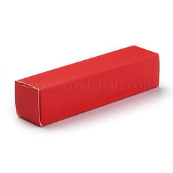 Faltbare Kraftpapierbox, für die Lippenstiftverpackung, Rechteck, Purpur, 14.5x4x0.15 cm