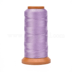 Polyester Threads, for Jewelry Making, Medium Purple, 0.5mm, about 601.48 yards(550m)/roll