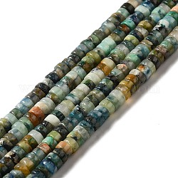 Fili di perline naturali di crisocolla e lapislazzuli, perline Heishi, Rotondo piatto / disco, 4.5x2mm, Foro: 1 mm, circa 192pcs/filo, 15.94 pollice (40.5 cm)