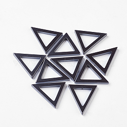 Valentines idées cadeaux jour pour petit ami non-magnétiques pendentifs triangle d'hématite synthétique, noir, 31.5x29x4mm, Trou: 0.8mm