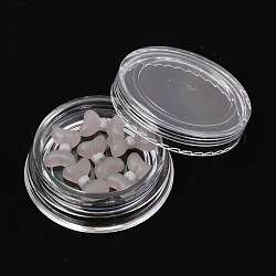 Chiodo cabochon in plastica smerigliata, accessori per la decorazione di nail art per le donne, bowknot, grigio, 12x8.5x3.8mm