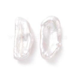 Perlas de perlas naturales keshi, perla cultivada de agua dulce, sin agujero / sin perforar, pepitas, blanco antiguo, 20~22x7.5~11x4.5~7mm