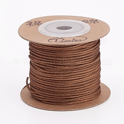 Nylon Cords, String Threads Cords, Round, Saddle Brown, 1.5mm, about 27.34 yards(25m)/roll