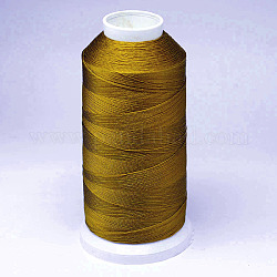 Нейлоновая нить, для изготовления кисточек, темно-золотистые, 0.3 мм, около 1093.61 ярда (1000 м) / рулон