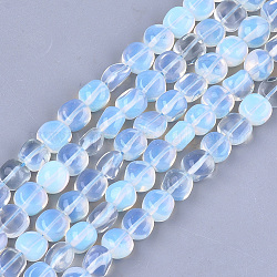 Chapelets de perles d'opalite, pierre roulée, pépites, 8~19x8~12x4~8mm, Trou: 0.8mm, Environ 37 pcs/chapelet, 15.9 pouce