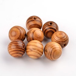 Perline di legno naturale, tinto, tondo,  piombo libero, Burlywood, 8x7mm, Foro: 2.5 mm, circa 3000pcs/500g