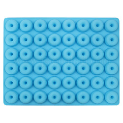 Teglia per ciambella standard da 48 tazza antiaderente in silicone, con contagocce, teglia da forno per ciambelle stampo per torta, cielo blu, 200x150x20x12mm