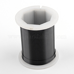 Круглая медная проволока для ювелирных изделий, чёрные, 26 датчик, 0.4 мм, 3 ярдов / рулон, 12 рулонов / коробке