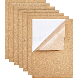Benecreat 4 foglio di etichette adesive in sughero, adesivi artigianali autoadesivi, rettangolo, tan, 40x28x0.1cm
